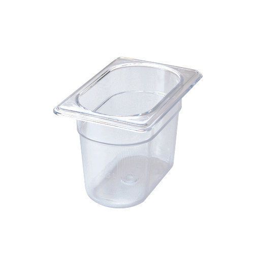 Rubbermaid Commerical 1/9 6&#034;deep Clear Containers (6 pack)