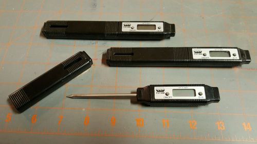 Vintage Black 6&#034; UEI PDT300 DIGITAL THERMOMETER lot of 3