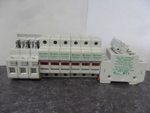 Nice Lot Littelfuse LPSC-ID Indicating Fuse Holder 3 Pole 30 Amp Class CC 600V