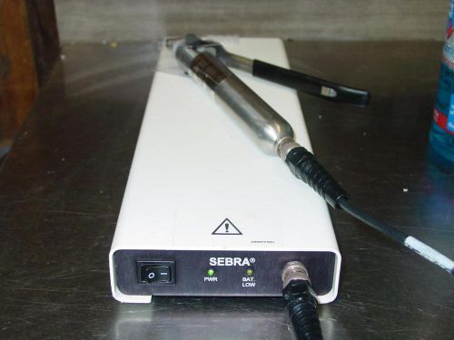 SEBRA 2380 HANDHELD TUBE SEALER, WITH #1105 SEALING HEAD-NO CHARGER