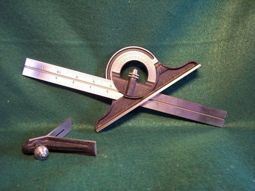 Starrett Combination Square Protractor and Center Head w/ 12&#034; Blade