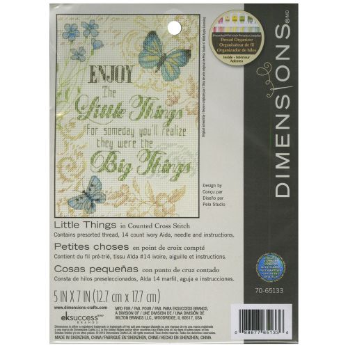 &#034;little things mini counted cross stitch kit-5&#034;&#034;x7&#034;&#034; 14 count&#034; for sale