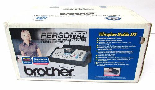 *NEW* BROTHER FAX-575 Personal Fax, Phone, Copier -Uses plain copy paper,