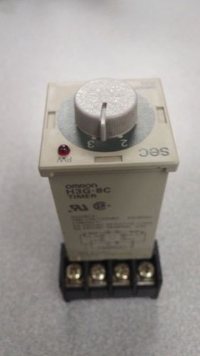 Omron h3g-8c timer 100/110/120vac 5 seconds w/ 90.16 pocket used for sale