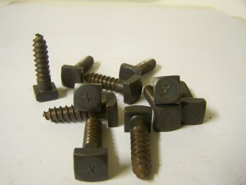 5/16&#034; x 1 1/4&#034;  Square Head Lag Bolts Plain Steel Square Head Stamped X -Qty. 11