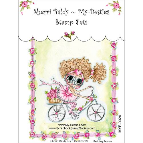 &#034;My Besties Clear Stamps 4&#034;&#034;X6&#034;&#034;-Peddling Petunia&#034;