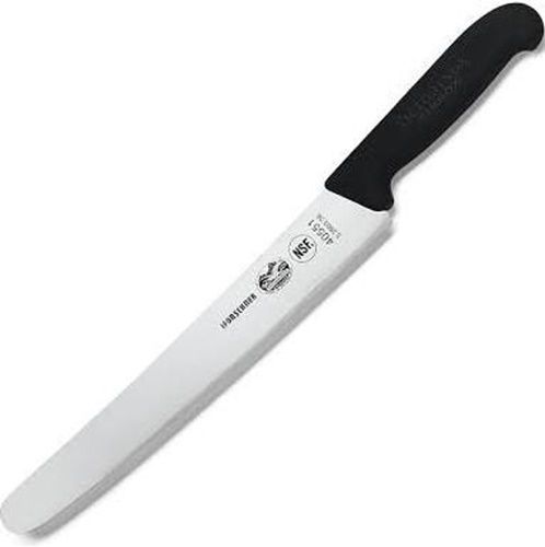 Victorinox 47551 Super Slicer 10-1/4&#034; blade round tip curved black fibrox handle