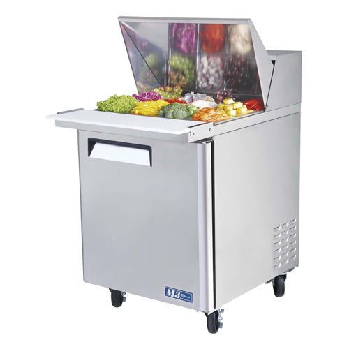 Turbo Air MST-28-12, 28-inch Single Door Mega Top Refrigerated Salad / Sandwich