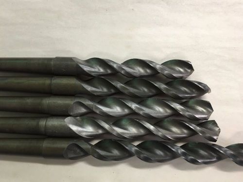 20 MM TAPER SHANK TWIST DRILLs, 8.500&#034; THRU 11.000&#034; OAL, HS, Lot of 5