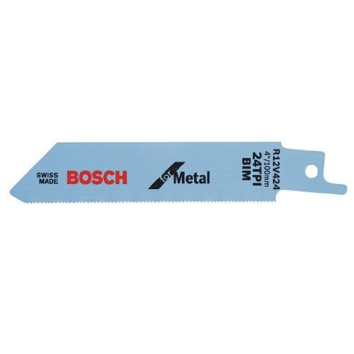 Bosch R12V424 4-Inch 24Tpi Reciprocating Saw Blade, 5-Pack