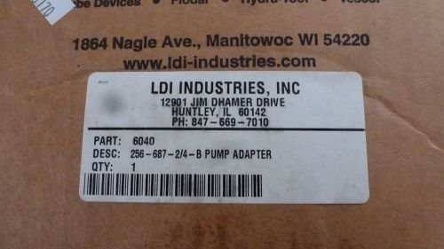 Vescor LDI Industries 6040, 256-687-2/4-B, Pump Adapter *New Old Stock*