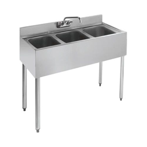 New Krowne 21-33 - 2100 Series 36&#034; Three Compartment Bar Sink