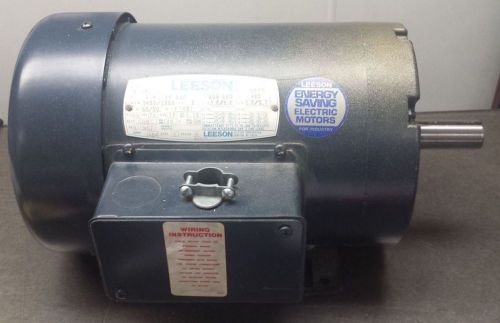 LEESON Motor 120088.00 - 2 HP, 3450 RPM, 60/50Hz, three phase C145T34FB3A