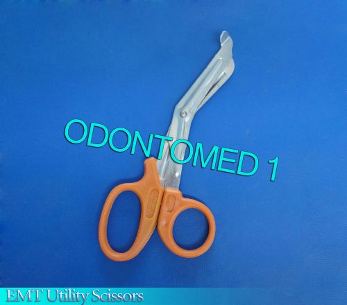 EMT Utility Scissors Shears 7.25&#034; Orange Colored