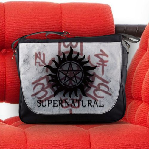 Supernatural winchester anti possession symbol messenger sling notebook bag for sale
