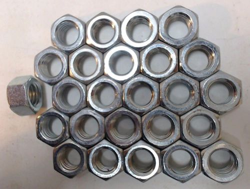 (lot of 25) 1/2&#034; 13 coarse thread hex nut (grade 5 carbon steel, plain finish) for sale