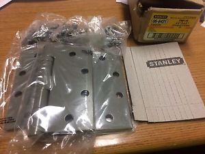 3 Stanley Ball Bearing Primed Steel Hinges 4-1/2 x 4-1/2 FBB179 / 06-8431