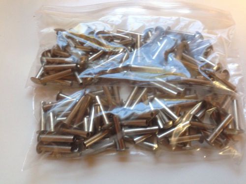 Two 8 Ounce Package Tubular Rivets 3/16 Diameter 15 /16 Length 3/8head