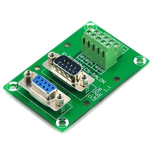 Electronics-Salon D-SUB DB9 Male / Female Header Breakout Board, DSUB Terminal