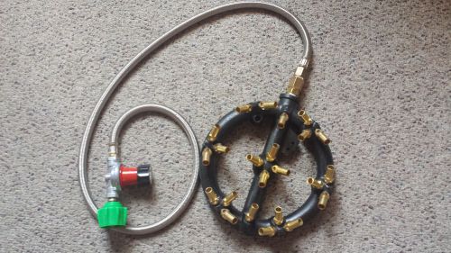 23 tip jet thunder propane burner and 0-30 psi bayou classic regulator for sale