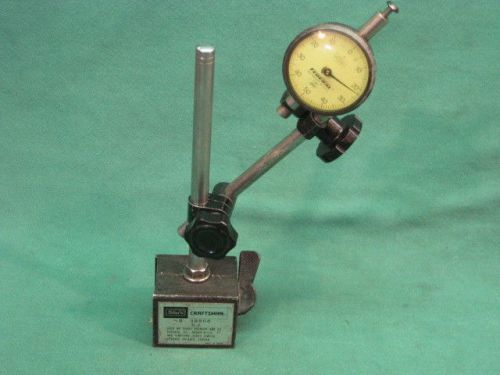 CRAFTSMAN  No.9-38908 MAGNETIC BASE WITH FEDERAL CBI .001&#034; DIAL INDICATOR