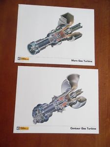 Vintage Caterpillar Solar Turbines Inc Mars Centaur Gas Turbines Catalog Sheets