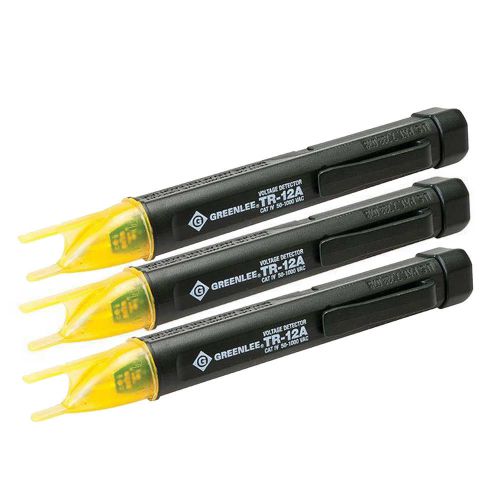 3pcs Greenlee TR-12A Detector, Voltage Non-Contact Self-Testing Voltage Detector