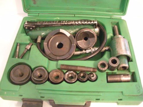 Greenlee hydraulic knockout set 767 for sale