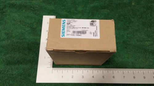 SIEMENS (NIB) 3RT1035-1BB40 CONTACTOR 40A 30HP 600VAC 3POLE COIL:24VDC (V-11)