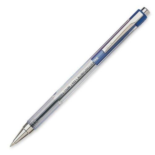 Pilot the better retractable ballpoint pens, fine point, blue ink, dozen box for sale