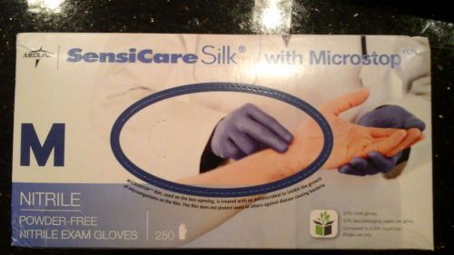 SENSICARE SILK  CASE OF  MICROSTOP Powder &amp; Latex-Free  2500 EXAM GLOVE  MEDIUM