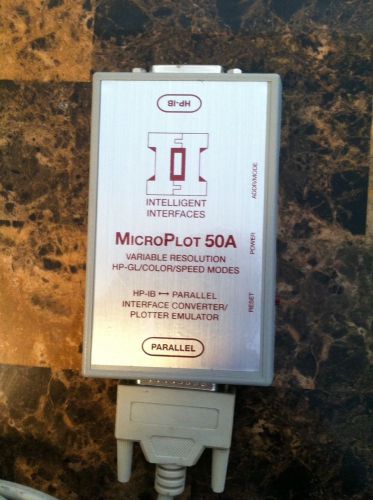 HP MICROPLOT 50A  HP IB PARAELLE INTERFACE CONVERTER PLOTTER EMULATOR