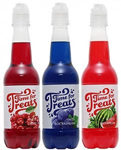 VICTORIO Shaved Ice/Snow Cone Syrup, Cherry, Blue Raspberry, Watermelon 16.9 Fl