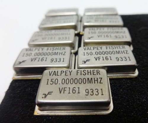 9 pc Lot VALPEY FISHER 150.000000 MHZ Crystal Oscillator VINTAGE Lot VF161 9331