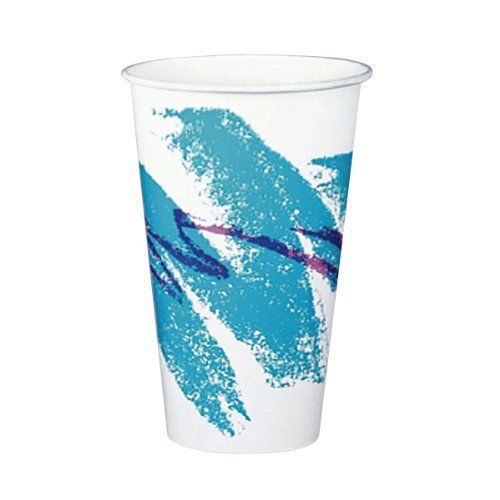SOLO RP12NP-00055 Double-Sided Poly Paper Cold Cup, 12 oz. Capacity, Jazz Case