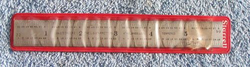 VINTAGE STARRETT NO. C304SRE 6 INCH NO BEND  RULER IN CASE NEAR MINT