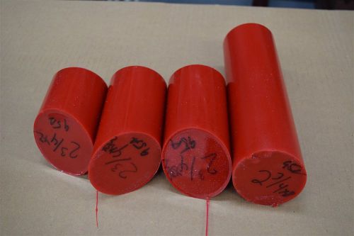 Urethane Round Assortment 95A Durometer 2.75&#034;  Red Rod Polyurethane K-Prene