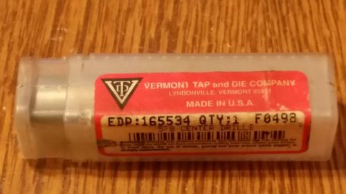 NEW Vermont Center Drill 5/8&#039;&#039; EDP #165534 F0498