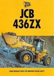 Equipment Brochure - JCB - 436 ZX - Wheel Loader - 1995 (E6752)