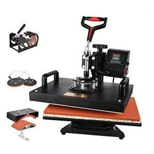 Heat Press Machine, 5 in 1 Digital Transfer Sublimation 12 X 15 inches Heat