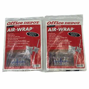 Vintage Office Depot 12&#034; X 10&#034; Air Wrap Bags Lightweight Packing 25 Total Bags