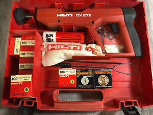 HILTI DX E72 Genuine Powder-Actuated Fastener Gun for Concrete &amp; Steel with Case