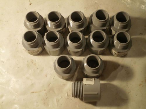 Qty = 13: E943D PVC 1/2&#034; Conduit Male Adapters