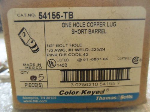 (x14-3) 1 lot of 5 nib t&amp;b 54155-tb pressure terminal connectors for sale