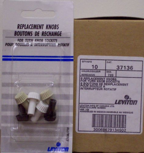 10 LEVITON REPLACEMENT TURN KNOB SOCKETS  37136