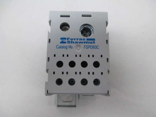 New ferraz fspdb3c finger safe power distribution block 600v-ac 310a amp d351463 for sale