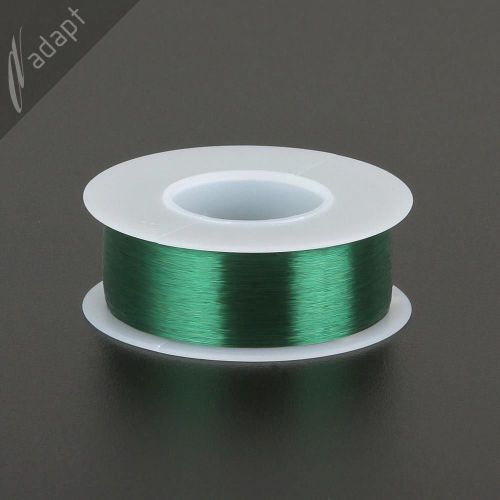 Magnet Wire, Enameled Copper, Green, 42 AWG (gauge), 130C, ~1/4 lb, 12250 ft