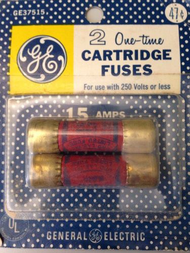 GE Cartridge Fuses 2, 15 Amps GE37516, h-128