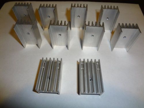 10pcs Aluminum Heat Sink.... Mosfets, SCRs, Regulators, Transistors &amp; More