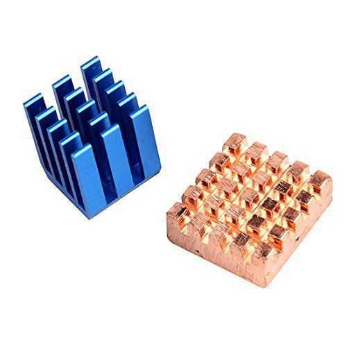 NEW JBtek? Copper Cooling Heatsink for Raspberry Pi B+ RPi Set of 2 Heat Sinks